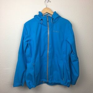 Eddie Bauer Blue Rain Jacket Weatheredge